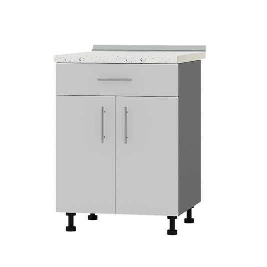 Кухонный модуль 1 ящик Оптима Низ Н75-600 Антрацит/Нимфея Альба (Белый) (без столешницы) 600х461х820 мм (DTM-073199)