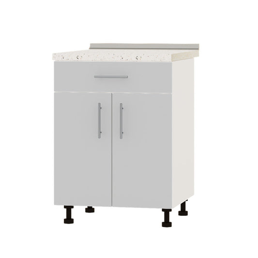 Кухонный модуль 1 ящик Оптима Низ Н75-600 Белый/Нимфея Альба (Белый) (без столешницы) 600х461х820 мм (DTM-073206)