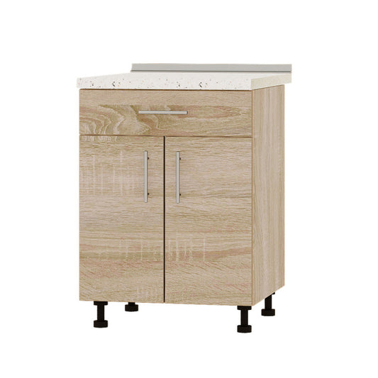 Кухонный модуль 1 ящик Оптима Низ Н75-600 Дуб Сонома/Дуб Сонома (без столешницы) 600х461х820 мм (DTM-073218)