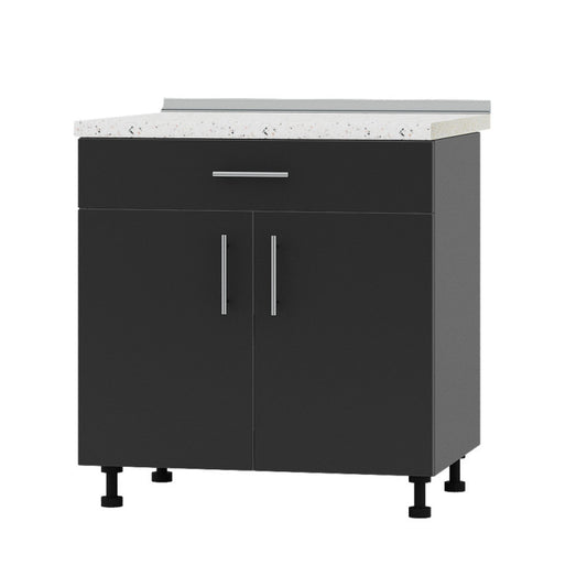 Кухонный модуль 1 ящик Оптима Низ Н75-800 Антрацит/Антрацит (без столешницы) 800х461х820 мм (DTM-073221)