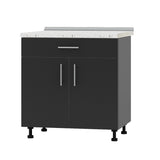 Кухонный модуль 1 ящик Оптима Низ Н75-800 Антрацит/Антрацит (без столешницы) 800х461х820 мм (DTM-073221)