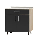 Кухонный модуль 1 ящик Оптима Низ Н75-800 Дуб Сонома/Антрацит (без столешницы) 800х461х820 мм (DTM-073242)