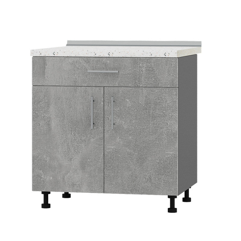 Кухонный модуль 1 ящик Оптима Низ Н75-800 Антрацит/Бетон (без столешницы) 800х461х820 мм (DTM-073222)