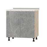 Кухонный модуль 1 ящик Оптима Низ Н75-800 Дуб Сонома/Бетон (без столешницы) 800х461х820 мм (DTM-073165)