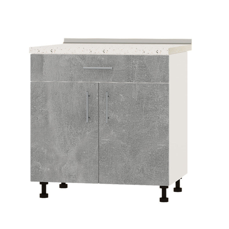 Кухонный модуль 1 ящик Оптима Низ Н75-800 Белый/Бетон (без столешницы) 800х461х820 мм (DTM-073229)