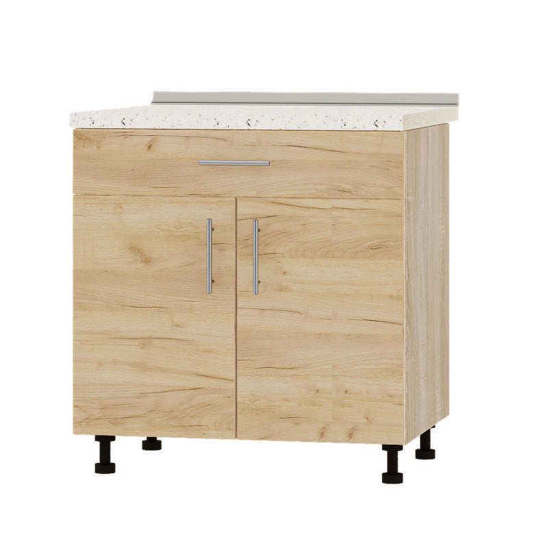 Кухонный модуль 1 ящик Оптима Низ Н75-800 Дуб Сонома/Дуб Крафт Золотой (без столешницы) 800х461х820 мм (DTM-073167)