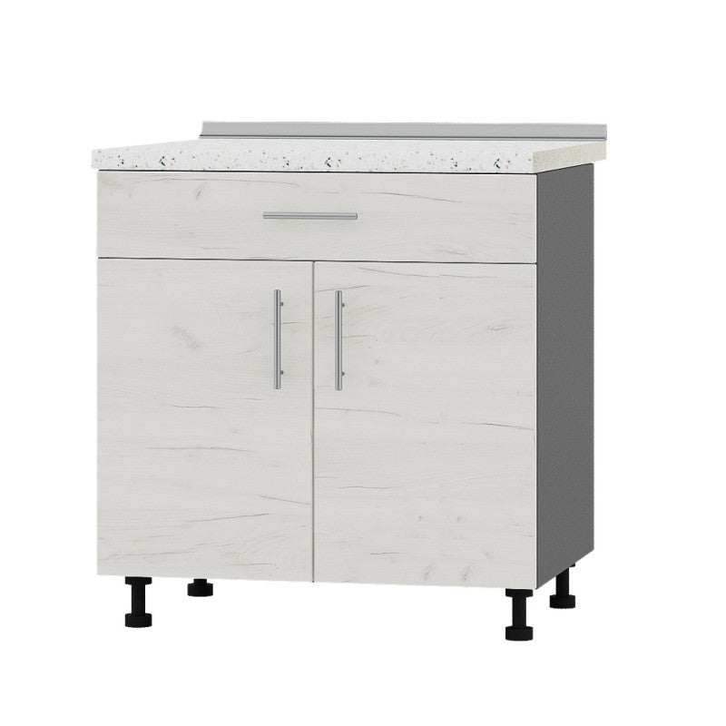 Кухонный модуль 1 ящик Оптима Низ Н75-800 Антрацит/Дуб Крафт Белый (без столешницы) 800х461х820 мм (DTM-073223)