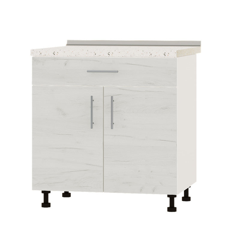 Кухонный модуль 1 ящик Оптима Низ Н75-800 Белый/Дуб Крафт Белый (без столешницы) 800х461х820 мм (DTM-073230)