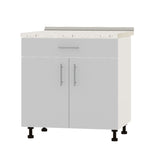 Кухонный модуль 1 ящик Оптима Низ Н75-800 Белый/Нимфея Альба (Белый) (без столешницы) 800х461х820 мм (DTM-073234)