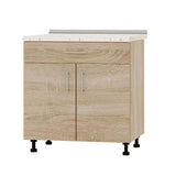 Кухонный модуль 1 ящик Оптима Низ Н75-800 Дуб Сонома/Дуб Сонома (без столешницы) 800х461х820 мм (DTM-073168)