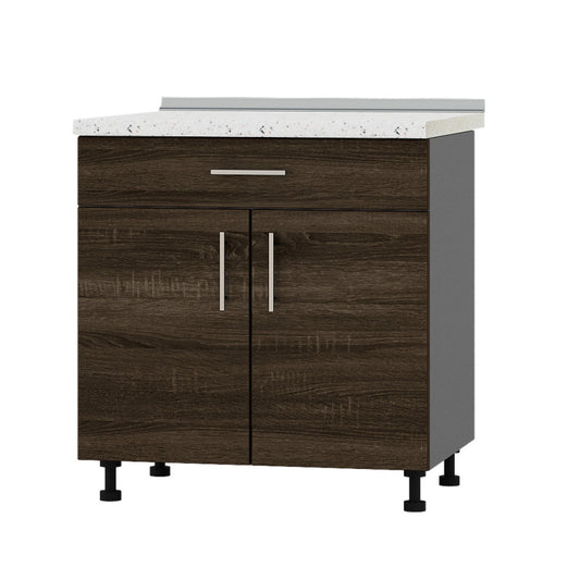 Кухонный модуль 1 ящик Оптима Низ Н75-800 Антрацит/Дуб Сонома Трюфель (без столешницы) 800х461х820 мм (DTM-073226)