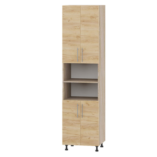 Кухонный модуль Оптима Пенал Н78-600 Дуб Сонома, Дуб Крафт Золотой (без столешницы) 600х566х2345 мм (DTM-071456)