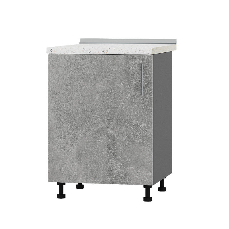 Кухонный модуль под мойку Оптима Низ Н79-600 Антрацит/Бетон (без столешницы) 600х461х820 мм (DTM-073172)