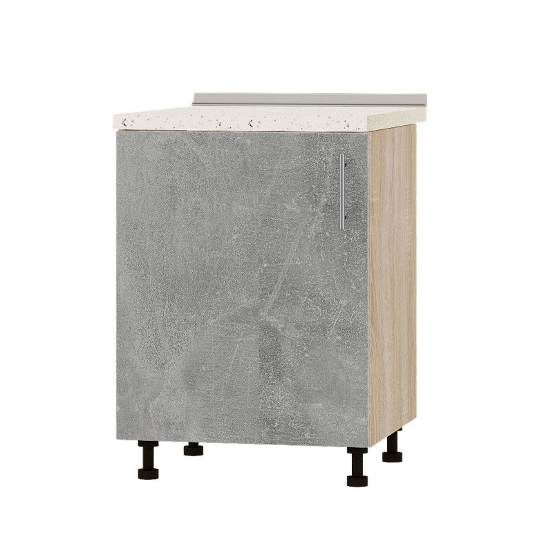Кухонный модуль под мойку Оптима Низ Н79-600 Дуб Сонома/Бетон (без столешницы) 600х461х820 мм (DTM-073029)