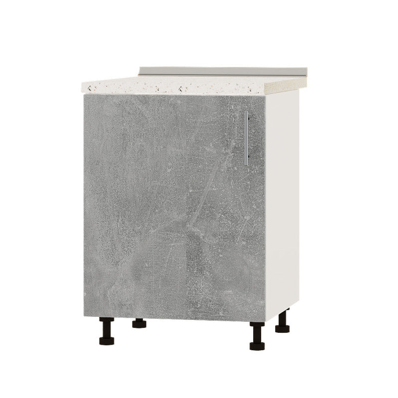 Кухонный модуль под мойку Оптима Низ Н79-600 Белый/Бетон (без столешницы) 600х461х820 мм (DTM-073179)