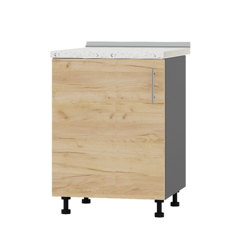 Кухонный модуль под мойку Оптима Низ Н79-600 Антрацит/Дуб Крафт Золотой (без столешницы) 600х461х820 мм (DTM-073174)