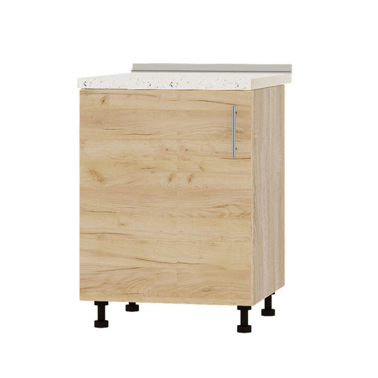 Кухонный модуль под мойку Оптима Низ Н79-600 Дуб Сонома/Дуб Крафт Золотой (без столешницы) 600х461х820 мм (DTM-073031)