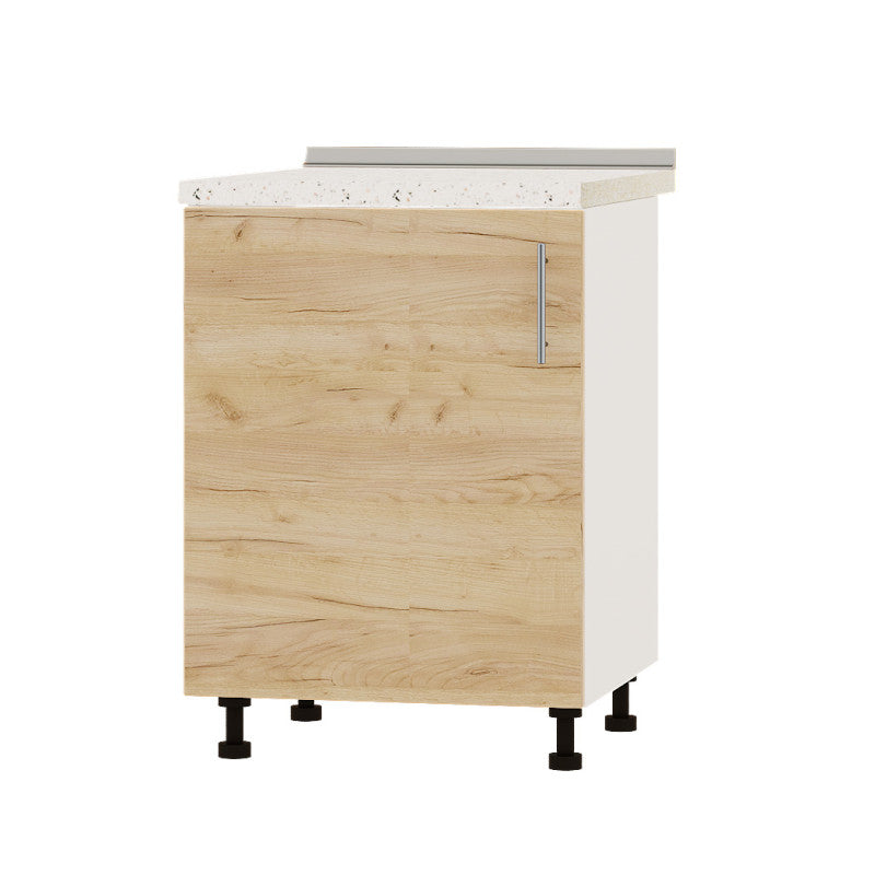 Кухонный модуль под мойку Оптима Низ Н79-600 Белый/Дуб Крафт Золотой (без столешницы) 600х461х820 мм (DTM-073181)