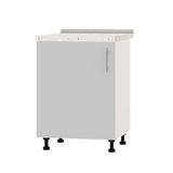 Кухонный модуль под мойку Оптима Низ Н79-600 Белый/Нимфея Альба (Белый) (без столешницы) 600х461х820 мм (DTM-073184)