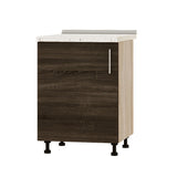 Кухонный модуль под мойку Оптима Низ Н79-600 Дуб Сонома/Дуб Сонома Трюфель (без столешницы) 600х461х820 мм (DTM-073033)