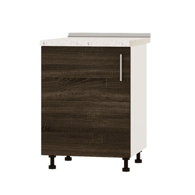 Кухонный модуль под мойку Оптима Низ Н79-600 Белый/Дуб Сонома Трюфель (без столешницы) 600х461х820 мм (DTM-073183)