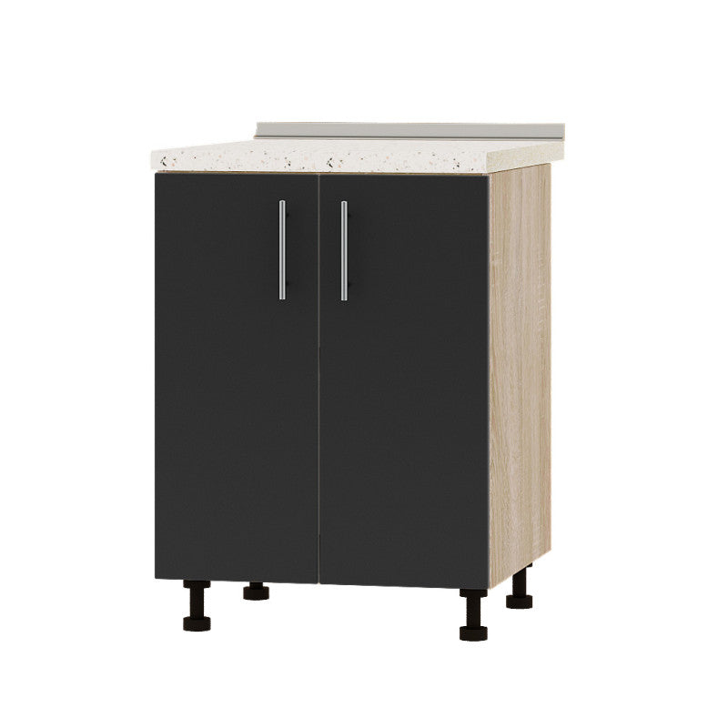 Кухонный модуль Оптима Низ Н82-600 Дуб Сонома/Антрацит (без столешницы) 600х461х820 мм (DTM-073077)