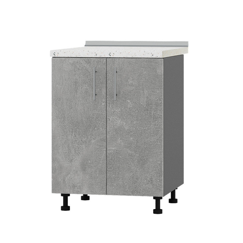 Кухонный модуль Оптима Низ Н82-600 Антрацит/Бетон (без столешницы) 600х461х820 мм (DTM-073057)