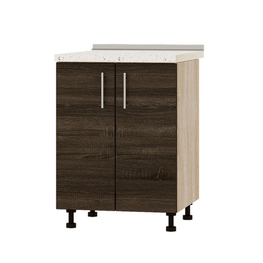 Кухонный модуль Оптима Низ Н82-600 Дуб Сонома/Дуб Сонома Трюфель (без столешницы) 600х461х820 мм (DTM-073082)