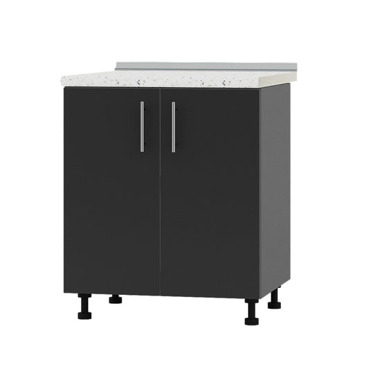 Кухонный модуль Оптима Низ Н82-700 Антрацит/Антрацит (без столешницы) 700х461х820 мм (DTM-072998)