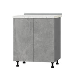 Кухонный модуль Оптима Низ Н82-700 Антрацит/Бетон (без столешницы) 700х461х820 мм (DTM-072999)