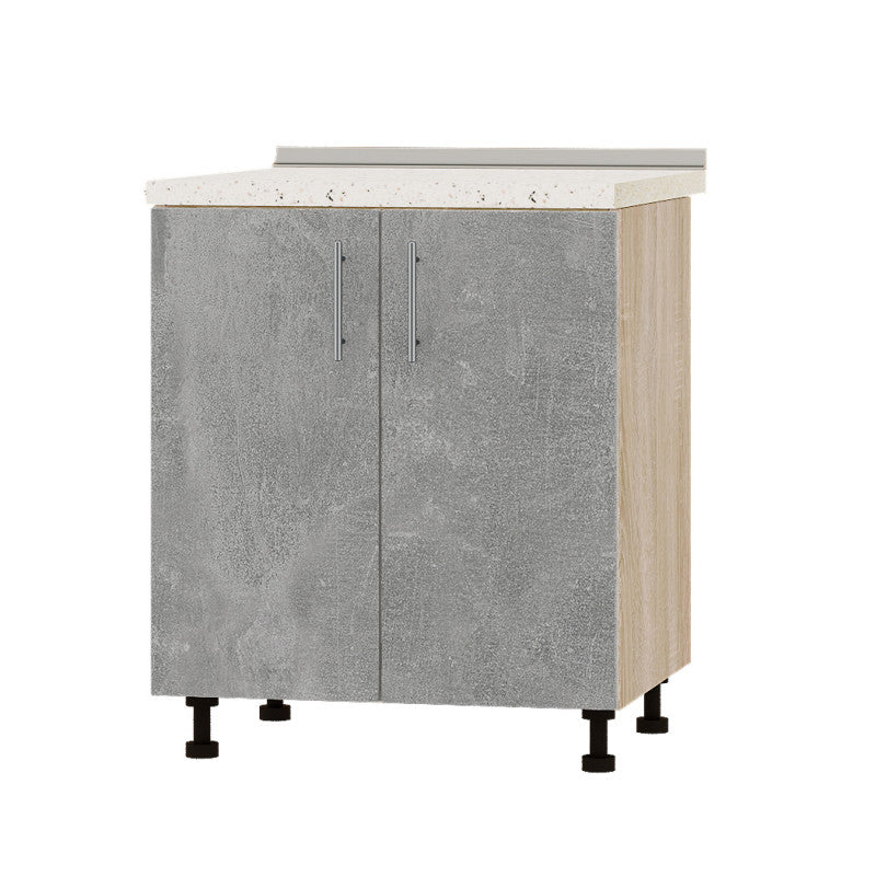 Кухонный модуль Оптима Низ Н82-700 Дуб Сонома/Бетон (без столешницы) 700х461х820 мм (DTM-073013)