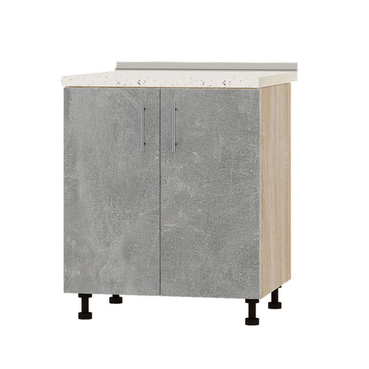 Кухонный модуль Оптима Низ Н82-700 Дуб Сонома/Бетон (без столешницы) 700х461х820 мм (DTM-073013)