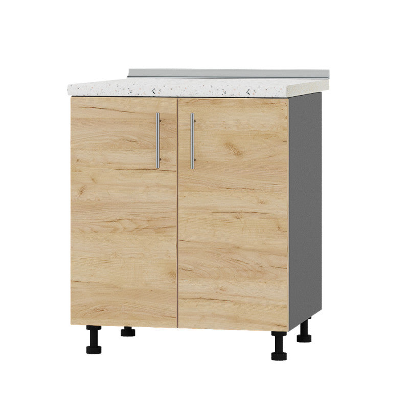 Кухонный модуль Оптима Низ Н82-700 Антрацит/Дуб Крафт Золотой (без столешницы) 700х461х820 мм (DTM-073001)