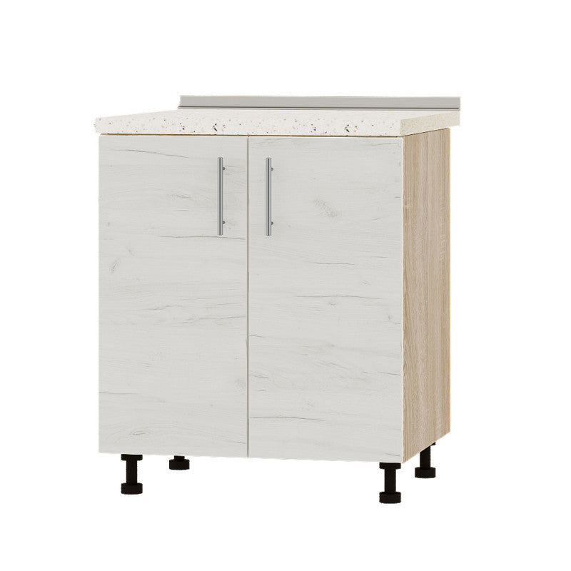 Кухонный модуль Оптима Низ Н82-700 Дуб Сонома/Дуб Крафт Белый (без столешницы) 700х461х820 мм (DTM-073014)