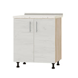 Кухонный модуль Оптима Низ Н82-700 Дуб Сонома/Дуб Крафт Белый (без столешницы) 700х461х820 мм (DTM-073014)