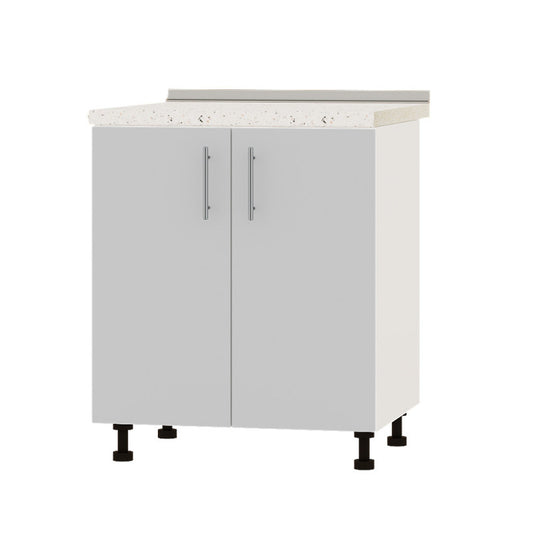 Кухонный модуль Оптима Низ Н82-700 Белый/Нимфея Альба (Белый) (без столешницы) 700х461х820 мм (DTM-073011)