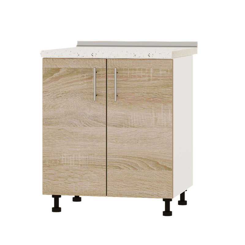 Кухонный модуль Оптима Низ Н82-700 Белый/Дуб Сонома (без столешницы) 700х461х820 мм (DTM-073009)