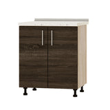 Кухонный модуль Оптима Низ Н82-700 Дуб Сонома/Дуб Сонома Трюфель (без столешницы) 700х461х820 мм (DTM-073017)