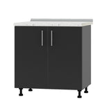 Кухонный модуль Оптима Низ Н82-800 Антрацит/Антрацит (без столешницы) 800х461х820 мм (DTM-073019)