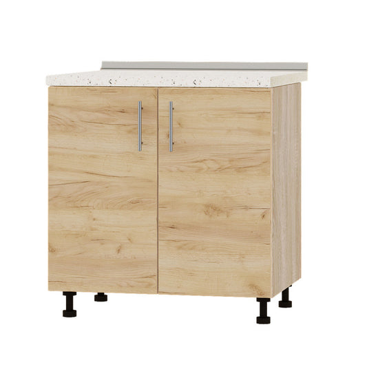 Кухонный модуль Оптима Низ Н82-800 Дуб Сонома/Дуб Крафт Золотой (без столешницы) 800х461х820 мм (DTM-072869)