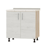 Кухонный модуль Оптима Низ Н82-800 Дуб Сонома/Дуб Крафт Белый (без столешницы) 800х461х820 мм (DTM-072868)