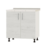 Кухонный модуль Оптима Низ Н82-800 Белый/Дуб Крафт Белый (без столешницы) 800х461х820 мм (DTM-072854)