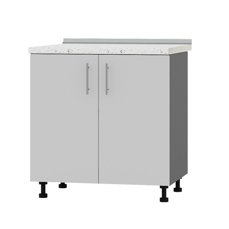 Кухонный модуль Оптима Низ Н82-800 Антрацит/Нимфея Альба (Белый) (без столешницы) 800х461х820 мм (DTM-072851)