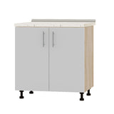 Кухонный модуль Оптима Низ Н82-800 Дуб Сонома/Нимфея Альба (Белый) (без столешницы) 800х461х820 мм (DTM-072872)