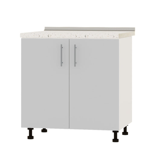 Кухонный модуль Оптима Низ Н82-800 Белый/Нимфея Альба (Белый) (без столешницы) 800х461х820 мм (DTM-072858)