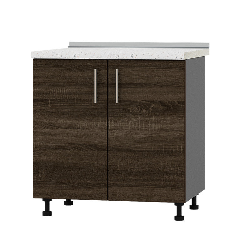 Кухонный модуль Оптима Низ Н82-800 Антрацит/Дуб Сонома Трюфель (без столешницы) 800х461х820 мм (DTM-072850)