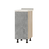 Кухонный модуль Оптима Низ Н83-350 Дуб Сонома/Бетон (без столешницы) 350х461х820 мм (DTM-072667)