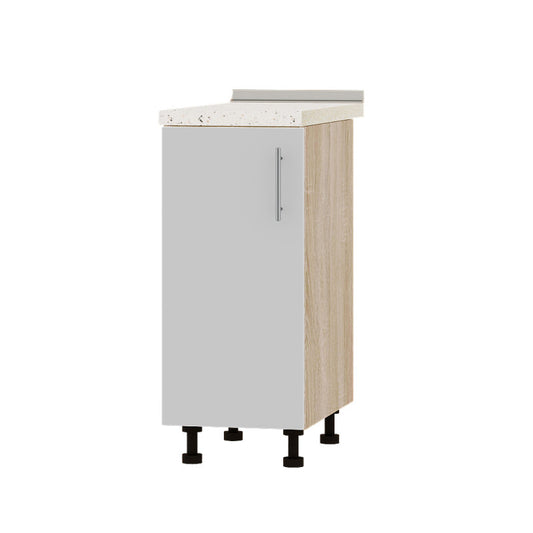 Кухонный модуль Оптима Низ Н83-350 Дуб Сонома/Нимфея Альба (Белый) (без столешницы) 350х461х820 мм (DTM-072672)