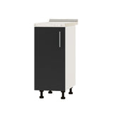 Кухонный модуль Оптима Низ Н83-360 Белый/Антрацит (без столешницы) 360х461х820 мм (DTM-072680)