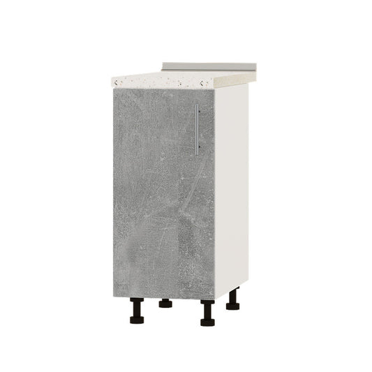 Кухонный модуль Оптима Низ Н83-360 Белый/Бетон (без столешницы) 360х461х820 мм (DTM-072681)